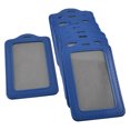 thumbnail image 3 of Factory Faux Leather Vertical Name Tag ID Badge Card Holders Blue 10 Pcs, 3 of 6