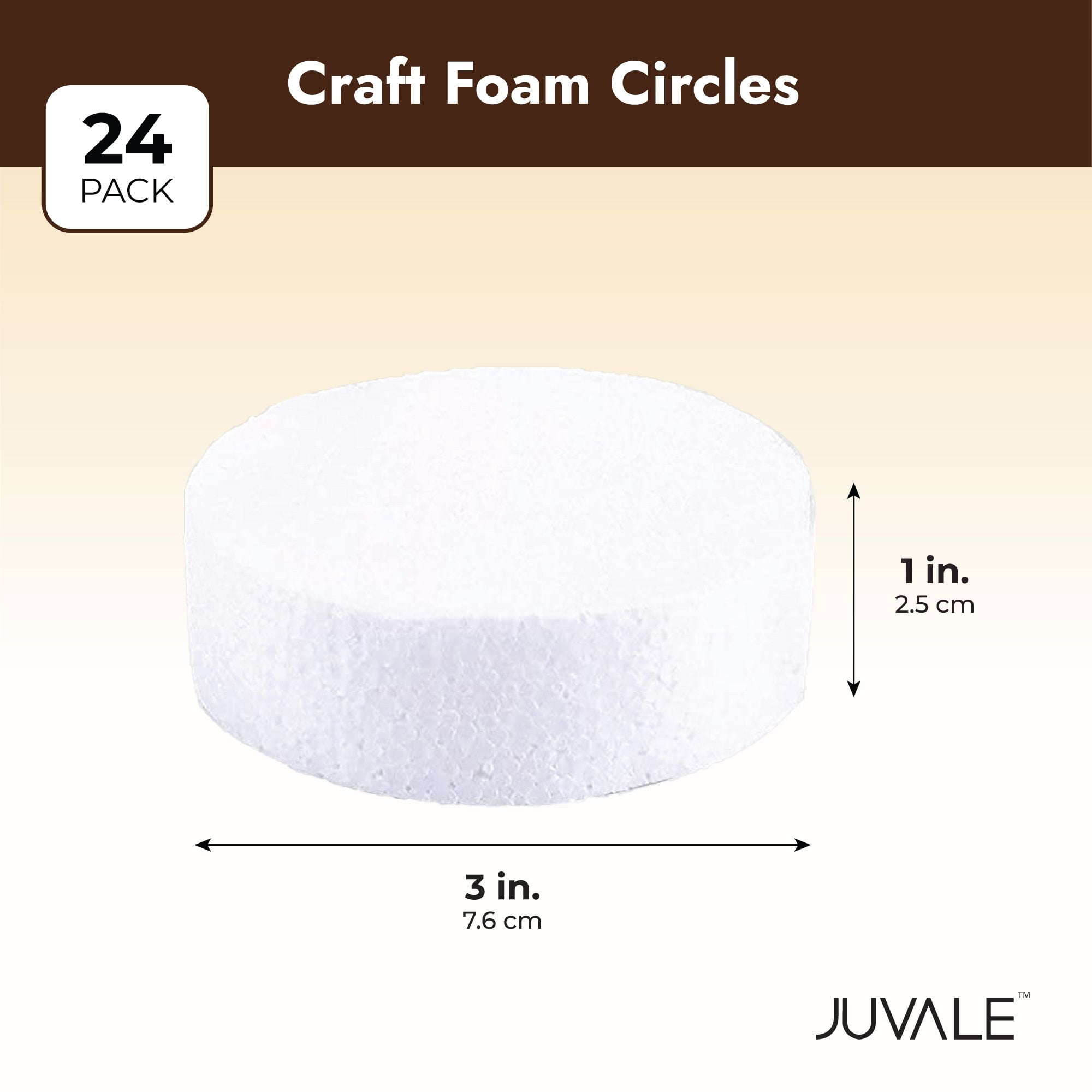  Evershine 24 Pack 3 Inch Craft Foam Ball - White