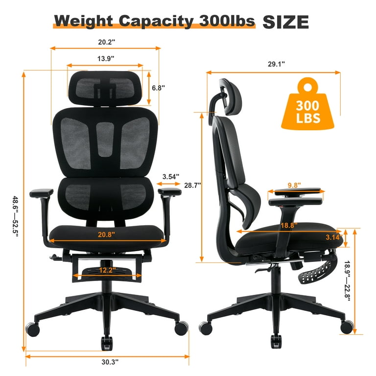 Mesh Home Office Chair with Foldable Ergonomic Backrest – Work From Home  Store