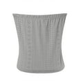 thumbnail image 5 of WTXUE Tank Top Womens Knit Tops Bandeau Top Sleeveless Tops Tube Top Off Shoulder Top Knit Tank Tops for Women Women's Tank Tops Loose Fit Backless Top Beach Tank Tops for Women Short Tank Tops Grey S, 5 of 7