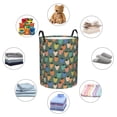 thumbnail image 2 of colorful strawberry print Laundry Basket, Laundry Hamper Waterproof Laundry Bag Clothes Hamper Laundry Bin with Handles for Bedroom, Living Room, Kids Room-#, 2 of 5