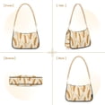 thumbnail image 7 of FORMRS Womens Shoulder Bag with Chain Strap Clutch Purse Cute Tote Handbag, Wheat Ears Pattern, 7 of 7