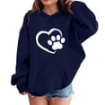 thumbnail image 2 of HAiming Kids Pullover Sweatshirts Printed Long Sleeve Hooded Loose Casual Shirts Fall Winter Workout Tops with Pockets, 2 of 7