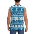 thumbnail image 4 of Daiia Sea Underwater Animals Printed Men's Tank Tops,Casual Soft Sleeveless Gym Muscle Shirts Bodybuilding Tee-XX-Large, 4 of 8