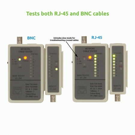 NavePoint Multifunctional Network LAN UTP CAT5 CAT6 RJ45 Phone BNC Coaxial Cable Tester