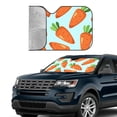 thumbnail image 3 of Kdxio Cartoon Carrot Print Front Windshield Sun Shade,Folding Auto Sunshade for Car Truck SUV-Small, 3 of 7