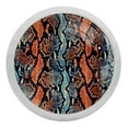 thumbnail image 1 of 4PCS Round Python Snake Texture Cabinet Fluorescence Knob Glowing in the Dark Furniture Drawer Pulls Handle with Screws, 1 of 5
