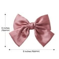 thumbnail image 5 of Visland 4PCS Women Hair Barrettes , Big Bow Hair Clips, 8 Inch Soft Silk Bowknot Hair Ribbon, Bow Hair Ties for Girls, 5 of 7
