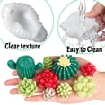 thumbnail image 4 of Moldes de cera para suculentas para hacer velas, paquete de 10 moldes de silicona para cactus 3D, hechos a mano, plantas de cactus con flores, decoración de cemento, resina de fundición, jabón, rno, 4 of 4