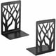 thumbnail image 1 of Sujetalibros de 2 piezas, sujetalibros de metal, sujetalibros negros, sujetalibros antideslizantes, estantes de metal, estantes, estantes para niños?¿Árbol?, 1 of 5