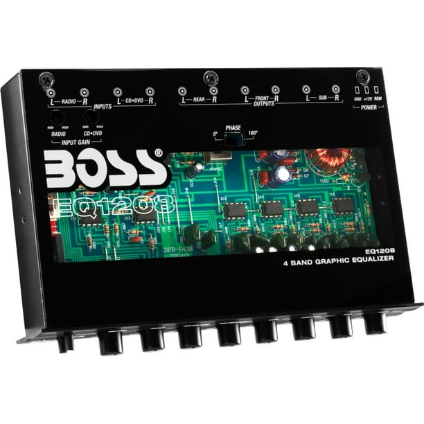 4 Band Pre-Amp Equalizer w/ Remote Subwoofer Level Control - Walmart.com - Walmart.com