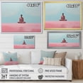 thumbnail image 4 of Designart "Pink Teal Meditation euphony Of Mind" Spiritual Floater Framed Canvas Art Print, 4 of 7