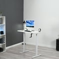 thumbnail image 2 of VIVO Manual 43” x 24” Stand Up Desk | White Table Top, White Frame, 2 of 8