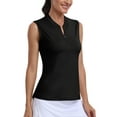 thumbnail image 3 of MoFiz Women's Golf Polo Sleeveless Shirt Quick Drying Casual Workout Tops Shirts, 3 of 7