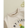 thumbnail image 6 of CIYCuIT Baby Girls Christmas Sweatshirt Romper Long Sleeve Christmas Tree Letter Print Bodysuit Newborn Loose Jumpsuit Daily Clothes 0-24 Months, 6 of 8