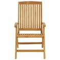 thumbnail image 3 of vidaXL Chaises de Jardin Inclinables avec Coussins 8 Pcs Bois Massif Teck, 3 of 5