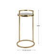 thumbnail image 5 of Uttermost Cailin Iron Glass and MDF Wood Accent Table in Gold Leaf, 5 of 6