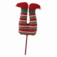 thumbnail image 3 of Pierna de elfo navideño de peluche para árbol de Navidad, para interior y exterior, de invierno Rojo Verde Blanco, 3 of 9