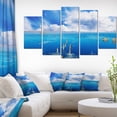 thumbnail image 1 of Beautiful Blue Salk Lake - Large Seascape Art Canvas Print, 1 of 3