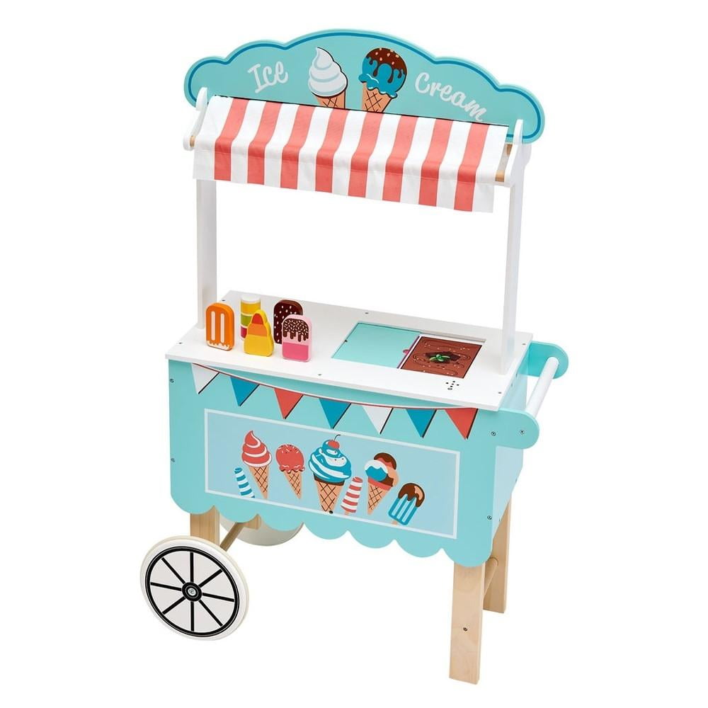 Juego de mostrador de helado de madera para juguet para niños pequeños, juego de simulación Montsori, juguet de comida, accorios de cocina - AliExprs 26 Juego de mostrador de helado de madera para juguet para niños pequeños, juego de simulación Montsori, juguet de comida, accorios de cocina - AliExprs 26