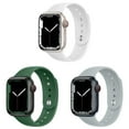 thumbnail image 1 of BRADCET Silicone Band for Apple Watch Bands 45mm 44mm 40mm 38mm 49mm 41mm 42mm Women Men, Adjustable Elastic Sport Bands Wristbands for iWatch Series Ultra 8 7 SE 6 5 4 3 2 1 Nike Accessories, 1 of 12
