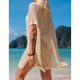 thumbnail image 4 of Swimsuit Coverup for Women Crochet Hollow Bathing Suit Cover Ups See Through Sexy Beach Coverup Alsol Lamesa, 4 of 6