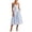 Blue, variant on Women's Gingham Midi Dress Trendy 2026 Y2k Sleeveless Square Neck A-Line Drop-Waist Wedding Guest Dresses