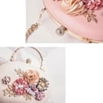thumbnail image 4 of Multi functional Floral Evening Bag For Women Shoulder Purse Casual Handbag With Ample Space For Essential At Parties Purple, 4 of 5