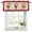 Red, variant on Christmas Candy Cane Curtain Valances for Windows, Kitchen Valance Window Treatments Panel 2 Pack, Xmas Red Bow Pine Branch Retro Rod Pocket Short Curtains for Bathroom Bedroom 54 x 18 Inch