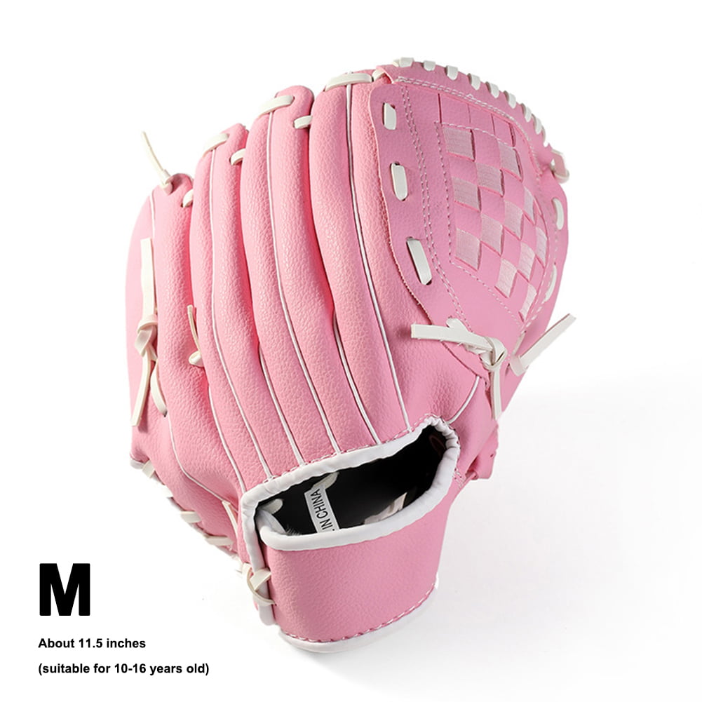 Baseball Glove Soft Solid PU Leather Thickening Pitcher Softball Gloves for Teens Adult Professional Baseball Mitt Catching 
