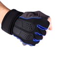 thumbnail image 3 of 1 par de guantes deportivos, levantamiento de pesas, entrenamiento, Fitness, gimnasio, Kits de ejercicio (azul/M), 3 of 3