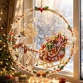 thumbnail image 2 of Christmas Sparkling Diamond Art Hanging Suncatcher Decoration, Crystal Clear Rhinestone Fairy Tale 3D Wall Hanging Sign for Front Door Window Indoor Outdoor Home Holiday Decor Ideal Xmas Gift, 2 of 6