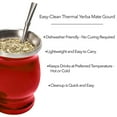 thumbnail image 5 of Fyeme Yerba Mate Cup 230ml Yerba Mate Gourd Stainless Steel Tea Cup with One Spoon and Brush, 8oz Heat Insulation Anti Scalding Mate Cup and Bombilla Set, 5 of 9