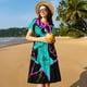 thumbnail image 4 of Balery Rex Dinosaur With Sunglasses Vestidos sueltos de manga corta para mujer, vestidos de verano 2025, vestidos casuales de corte A con vuelo., 4 of 6