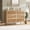 Wood Color, variant on TROPOW Rattan Dresser with 5 Drawers, Tall Modern Closet with Deep Storage, Large Chest of Drawers with Wide Top, Long Wooden Dresser for Bedroom, Living Room, Hallway, Kids Room