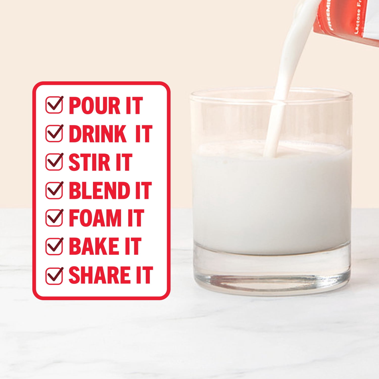 Strive Freemilk Original 32 fl oz, Lactose-Free, Shelf Stable, Vegan-Friendly, 10g Protein, Low Sugar, Kosher Pareve, Milk Alternative