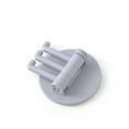 thumbnail image 4 of Cribun Foldable Arms Coat Hook Three Towel/Clothes Hanger for Bathroom Kitchen Wall Mount, 2 Pieces, 4 of 8