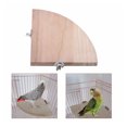 thumbnail image 1 of Bird Platforms Fan Shape Birds Cage Perches Small Animals Exercise Perch Stand Toy Parrot Small Animals Exercise Toys Pet Station Board 17*17cm, 1 of 9