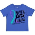 thumbnail image 3 of Inktastic Never Stop Fighting Suicide Prevention Awareness Ribbon Boys or Girls Toddler T-Shirt, 3 of 5