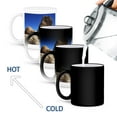 thumbnail image 4 of 3drose, Hayfield Road Off-ramp, Mojave Desert, California, 11oz Magic Transforming Mug, 4 of 7