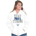thumbnail image 3 of US Air Force USAF Strong Military Mom Zip Hoodie Sweatshirt Women Brisco Brands S, 3 of 6
