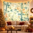 thumbnail image 3 of Bamboo Botanical Tapestry with Leaves and Coordinated Floral Designs, 3 of 7