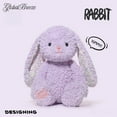 thumbnail image 2 of Yummy Bunny Plush Toy, Soft Stuffed Rabbit, Cute Fluffy Animal Doll, Skin-Friendly Plush with Floral Ears, Cozy Hug Toy for Kids Adults, Gift for Birthday, Easter, Christmas, 2 of 7