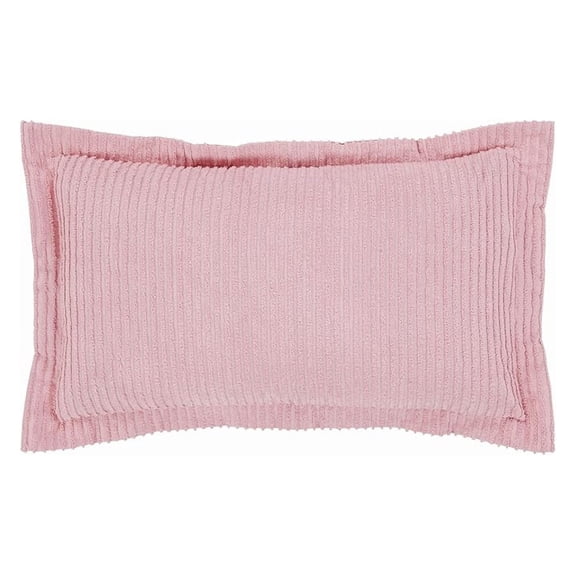 Jullian Collection is Super Soft and Light Weight in Bold Stripes Design 100% Cotton Tufted Luxurious Machine Washable Tumble Dry, King Sham, Pink