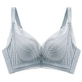thumbnail image 1 of Abcnature Full Coverage Bras for Women Solid Seamless Underwear without Steel Rims Detachable Chest Sagging Wave Pattern Bras, 1 of 4