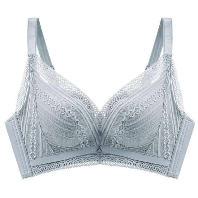 Abcnature Full Coverage Bras for Women Solid Seamless Underwear without Steel Rims Detachable Chest Sagging Wave Pattern Bras