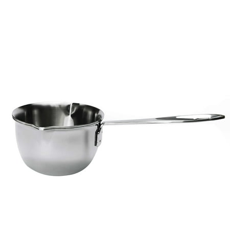 

7.6CM 304 Stainless Steel Small Pot Complementary Resistant with Handle Tools Food Bowl Baking Large Heat for Melting Chocolate Butter and Candle