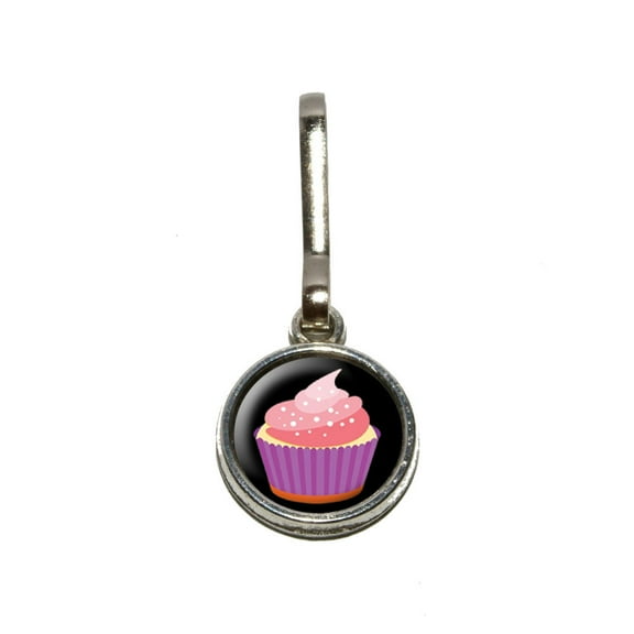 Cupcake Charm Zipper Pull