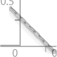 thumbnail image 4 of Solid 14K White Gold 1.2mm Diamond Cut Open Long Link Cable Chain - 18"- Made In Italy, 4 of 8