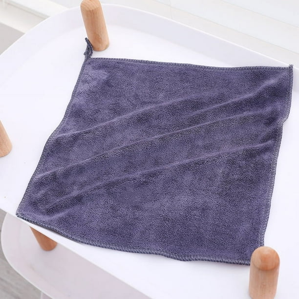 Nvzi 1 toalla para cabello seco hecha de fibra ultrafina. Toallas de usos múltiples, que se adaptan a diversas situaciones sin esfuerzo. 11,81 x 11,81 pulgadas (gris)